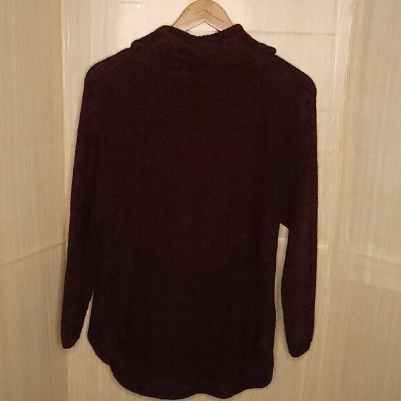 Style & Co. Plus Red Black Cowl Neck Sweater 1X - Picture 2 of 6